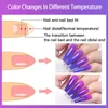 Torktumlare lilicute 20/24 st/set termisk gel nagellack set nagelkonst glitter färg byte semi permanent uv gel manicure set lack 7 ml