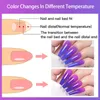 Dryers Lilicute 20/24pcs/set thermische gel nagellak set nagel art glitter kleur veranderen semi permanente uv gel manicure set vernis 7 ml