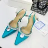 Sukienka buty swobodne designerskie moda kobiety czarne satynowe oryginalne skórzane raski na wysokich obcasach sandały sandalias slingback zapatos mujer