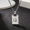 70% de réduction bijoux de créateur bracelet collier bague Sterling pendentif rectangulaire elfe tête de mort hip hop chandail chaîne