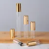 Bottle 20pcs/lot 1ml 2ml 3ml 5ml 10ml Empty Clear Thin Glass Roll on Bottle Sample Test Essential Oil Vials Roller on Perfume Bottles