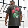 Мужские футболки 2023 Новая весенняя лето мужская футболка для отдыха, пробежающая свободная футболка с большим размером, печатая хлопковая эластичная футболка с коротким рукавом T230601