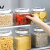 Storage Bottles 900-1500 ML Food Container Plastic Kitchen Multigrain Tank Transparent Sealed Containers