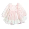 Girl's Dresses Spring Girls Clothing Style Elegant Wedding Dress Girls Princess Party Tulle Gown Kids Clothes