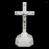 Nattlampor LED Ljus Kristus Jesus Cross Family Church Prayer Dekoration Liten lysande belysning souvenir