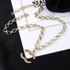 20Style Women Ccity Chity Choker Luxury Designer Designer Countal Crinde Chain Crystal Brass C-буквы ожерелья заявление о ювелирных аксессуарах 34