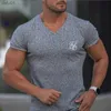 2023 NOVA Sik Silk T Shirt Masculina Summer Short Sleeve Compression T shirt Mesh Tops Tee Roupa Masculina Moda Sports T-shirts L230520