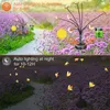 Solar Farterfly Lights Outdoor 6Led Garden Decoration Bee Ball Lawn Light Waterproof Stake for Yard Pathway Patio