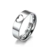 Haute qualité évider amour coeur en acier inoxydable Couple bague de fiançailles je t'aime bagues de mariage pour hommes et femmes