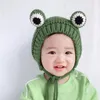 Берец мультфильм зимняя лягушка шляпа для детской шапочки