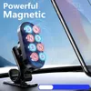 Samochód magnetyczny uchwyt na telefon magnesowy magnes mobilny stojak na smartfona w komórkach samochodowych obsługa GPS dla iPhone'a Xiaomi 360 Rotatable mocowanie