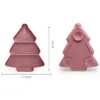 Plates Christmas Tree Shape Candy Nuts Self Feeding Plastic Plate Snack Dish Children Tableware Cute Kids Bowl For Dining Room