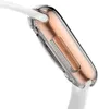 Прозрачность гальванизация TPU защитная корпус мягкая крышка для iWatch Apple Watch 1-8 Gen