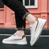 Mänskor Sneakers Nya Summer Mens Leather Shoes 2021 Sports Board Platform Shoes for Men