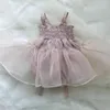 Meisje Jurken Korea Kant Baby Mesh Tutu Romper Jurk Peuter Meisjes Kleding Kinderen Overalls Riem Outfits Kinderkostuums