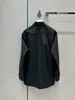 Camicette da donna Camicie temperamento di design Pendolarismo versatile rivetto caldo trapano allentato camicia medio lunga ME5D