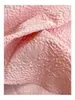 2023夏のピンクのソリッドカラーパールビーズジャックドレススパゲッティストラップ恋人ネックリボンミディカジュアルドレスY3M256489