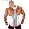 T-shirts pour hommes Bodybuilding pour hommes Débardeur Gymnases Fitness chemise sans manches 2018 Nouveau Homme Vêtements en coton Mode Singlet gilet Undershirt T230601