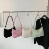 Evening Bags Candy Color Armpit Bag Gentle Pleated Underarm Elegant Fashion Tote All-match Shoulder Small Square Wallet