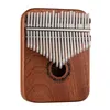 Kalimba duimpiano draagbare 21 toetsen ebbenhouten vingerpiano met stemhamer en leerinstructie instrument kerstcadeau geschikt voor kinderen