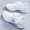 أحذية رياضية 2023Casual Fashion Shoes Running Summerwomen Mesh Summer Treactible Sove Sole White Blue Shoes All-Match Tenis Shoes Mesh Outdior Shoes
