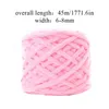 Fil 100g/boule Chenille tricoté doux rayure de glace coton écharpe chapeau pad poupée pantoufle crochet bricolage fil de laine à la main P230601