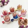 Ropa para perros 20 Unids Mascotas Arcos para el cabello Clips Perla Corona Cachorro mixto Horquillas Suministros de aseo Hecho a mano Gato Tocado para mascotas Accesorios Pd0 Dhlxm