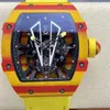 27-03 Роскошные классические мужские часы, механизм с турбийоном, корпус из углеродного волокна NTPT, наручные часы montre de luxe