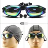 Occhiali da nuoto da donna in silicone con montatura grande, nebbia impermeabile, occhiali da sub ad alta definizione anti UV P230601
