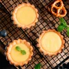 Bakeware Tools 12Pcs Pan Mold Tart Quiche Flan Cake Non-stick Pie Pizza Cupcake Egg Tartlet Baking Muffin Cup