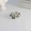 60% de descuento en joyas de diseño pulsera collar anillo Jiaqi pi nose rin net red liht ins pareja par ringnew jewellery