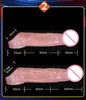 Highly Elastic Silicone Penis Extender Sleeve Reusable Dildos Delay Ejaculation Enlargement for Men