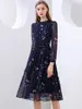 Casual Dresses 2023 Chiffon Floral Dress Female Spring And Autumn Models Women's Temperament High-end Skirt