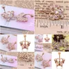 Navel Bell Button Rings Dangle Belly Ring Rose Gold Bar Lichaam Sieraden Vlinder Piercing Voor Y Vrouwen Luxe Drop Levering Dhpwd