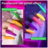 KITS 10/12 pezzi di smalto gel set di unghie Aron Kit gel unghie luminose fluorescente semi -permanente immergersi dalla vernice a LED UV per manicure