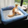 Mats HOOPET Waterproof Dog Bed Summer Cool Dog Mat Big Pets Bed Cat Nest