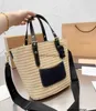 stylisheendibags Designer Woven Shopping Bags Beach Totes Straw Basket Bag Unisex Leather Zipper High Quality Small Handbag Fashion Simple letter Single Bag