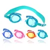 Óculos à prova d'água para natação antinevoeiro para crianças com desenhos animados de silicone arena P230601