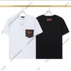 23SS Summer France Mens Plus Tees 파리 포켓 클래식 프린트 레터 티 셔츠 디자이너 T 셔츠 여성 라운드 목 티셔츠 면화 거리 캐주얼 Tshirt