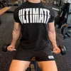 Męskie koszulki Mężczyźni luźne T-shirt T-shirt bawełniane drukowane sportowe koszulka gimnastyczna Top trening sportowy koszulki do joggingu T230601