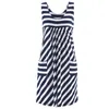 Basic Casual Dresses Fashion striped dress summer dress loose simple sleeveless dress women's clothing 230531