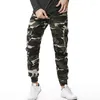 Pantaloni da uomo Pantaloni da jogging Cargo Uomo Multi-tasca Camouflage Harem Pantaloni sportivi da uomo in cotone Streetwear Pantaloni casual Taglie forti 29-38