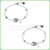 80% di sconto gioielli firmati bracciale collana anello accessori vecchio braccialetto da donna rosa turchese verde fiore margherita