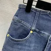 Designer Jeans Donna Pantaloni sportivi in denim Marchio di moda Camelia Sottile elasticizzato a fessura irregolare Pantaloni da donna lavati in difficoltà Lady Jogger Track Pant