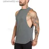 T-shirts pour hommes Gymnases Vêtements Bodybuilding Débardeur Hommes Fitness Singlet Chemise sans manches Coton Muscle Guys Marque Undershirt pour Garçon Gilet T230601