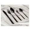 Dinnerware Sets 5Pcs/Set Flatware Set Mtipurpose Use For Home Kitchen Or Restaurant Stainless Steel Dinner Knives/Spoons/Forks Vt152 Dhasq
