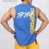 T-shirts pour hommes Mode décontractée Débardeur Gymnases Fitness Workout Coton Chemise sans manches Vêtements d'été Homme Stringer Singlet Undershirt Vest T230601