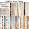 Tattoos 50 Stück Großhandel Temporäre Arm Tattoo Aufkleber Für Männer Frauen Geometrische Planet Körper Kunst Tatoo Gefälschte Blume Wolf DIY Tattoo Paste