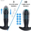 Teleskopisk prostata massager anal vibrator manlig onanator prostatastimulator dildo kvinnor fjärrkontroll analer leksaker för män l230518