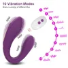 Massager Wireless Remote Control Dildo Vibrator Female Dual Motors u Shape Clitoris Stimulator Wearable for Women Couples Adults